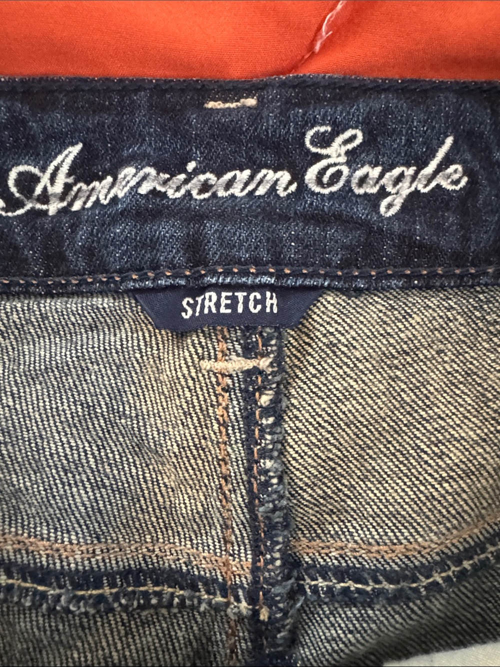 American Eagle Outfitters Blue Denim Low-Rise Cutoff Shorts - Picture 3 of 6